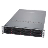Платформа системного блока SuperMicro SYS-6029TR-DTR 2*node 2*LGA3647, C621, 8*DDR4(2933, 6*3.5" HS SATA3, 2*PCIE, 2*Glan, IPMI lan, 2*USB 3.0, VGA, COM 2*1200W