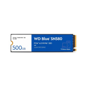 Твердотельный накопитель SSD Western Digital M.2 2280 500GB Blue SN580 WDS500G3B0E PCIe Gen4x4 with NVMe, 3D TLC NAND