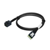 Кабель SuperMicro CBL-SAST-1285-100 Slimline SAS x4 to MINI SAS HD (SFF8643), INT, 85CM (427048)