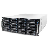 Корпус AIC XE1-4ET00-01 24x SAS/SATA 3,5/2,5" hot-swap, 2x 7mm 2.5" hot-swap, E-ATX, 12G EOB backplane, 2x 1200W, 4U, Black, rail kit