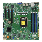 Материнская плата SuperMicro SuperMicro MBD-X11SCL-F-B LGA1151v2,C242,4*DDR4,6*SATA 6G RAID,M.2,3*PCIE,2*Glan,5*USB3.1,VGA) BULK (327645) (incl. 1x I/O Shield MCP-260-00042-0N, 2x CBL-0044L)