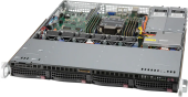 Серверная платформа SYS-510P-MR 1U, 1xLGA4189, 8xDDR4, 4x3.5" SAS/SATA/NVME, 2x 1Gb RJ-45, 1x PCIE Gen4 x16, 2x M.2, 2x 400W