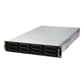 Корпус AIC XE1-2ET00-18 12x SAS/SATA 3,5/2,5" hot-swap, 2x 7mm 2.5" hot-swap, E-ATX, 12G EOB backplane, 2x800W, 2U, Black, rail kit