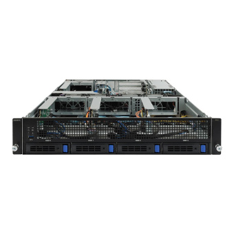 Платформа системного блока Gigabyte G242-Z10 (rev. 100) 2U UP 4 x GPU Gen3 Server,NVIDIA® NGG Ready server,Single AMD EPYC 7002 series processor family,8-Channel RDIMM/LRDIMM DDR4 per processor,8 x DIMMs,2 x 1Gb/s LAN ports (Intel® I350-AM2),1 x dedicated