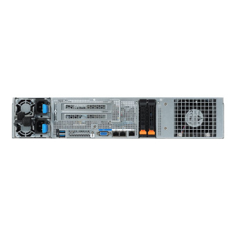 Платформа системного блока Gigabyte G242-Z10 (rev. 100) 2U UP 4 x GPU Gen3 Server,NVIDIA® NGG Ready server,Single AMD EPYC 7002 series processor family,8-Channel RDIMM/LRDIMM DDR4 per processor,8 x DIMMs,2 x 1Gb/s LAN ports (Intel® I350-AM2),1 x dedicated
