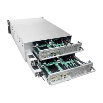 Платформа системного блока AIC HA401-VG_XP1-A401VG02 HA401-VG, 4U 24-bay storage server,24x SATA/SAS hot-swap 3.5»/2.5» universal bay, 2x canister,4x9mm 2.5» internal bay, 12G expander board with 2x SFF- 8643, 2x SFF 8644, 1300W 1+1 redundant power supply