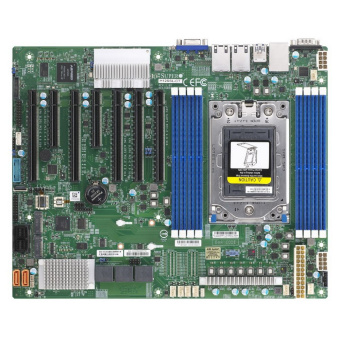 Материнская плата SuperMicro Материнская плата SuperMicro MBD-H12SSL-NT-B ,AMD EPYC (Socket SP3), 8xDDR4, 16xSATA (or 4xNVMe), 2xM.2, 2xDOM, 2x10GbE (Broadcom BCM57416), IPMI, 5xPCI-Ex16 + 2xPCI-Ex8, Video port
