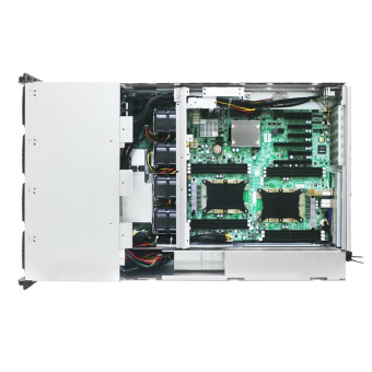 Платформа системного блока AIC HA401-VG_XP1-A401VG02 HA401-VG, 4U 24-bay storage server,24x SATA/SAS hot-swap 3.5»/2.5» universal bay, 2x canister,4x9mm 2.5» internal bay, 12G expander board with 2x SFF- 8643, 2x SFF 8644, 1300W 1+1 redundant power supply