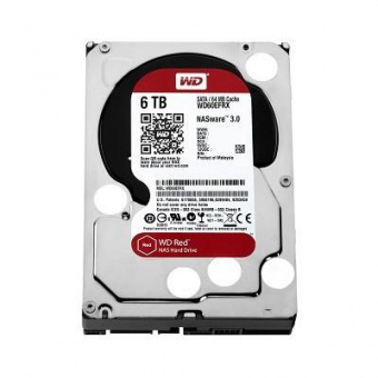 Жесткий диск SATA 6TB 6GB/S 64MB RED WD60EFRX WDC