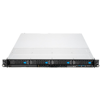 Платформа системного блока ASUS RS300-E11-RS4 1U, LGA1200, 4xDDR4, 4x3.5 (1xSFF8643, 2xNVME on the backplane,), DVDRW, 2x1GbE, 1xM.2 SATA/PCIE 2280, optional ASMB10-iKVM, HDMI (from CPU), 2x450W