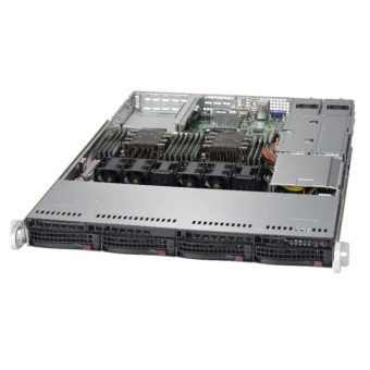 Платформа системного блока SuperMicro SYS-6019P-WTR 1U, 2xLGA3647 (up to 165W), 12xDDR4, 4x3.5, 2x1GbE, 3xPCIE, 2x750W (815TQC-R706WB2, X11DDW-L) (263479)
