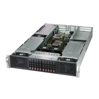 Платформа системного блока SuperMicro SYS-2029GP-TR 2U, 2x LGA3647, Intel C621, 16x DDR4, 8x 2.5» SAS/SATA, SIOM, 2x2000W (298389)