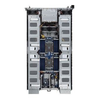 Платформа системного блока Gigabyte G291-2G0 (rev. 100) 2U 16x Single Slot GPU (Tesla T4 only), Dual Intel® Xeon® Scalable, 24x «RDIMM/LRDIMM DDR4, 2x 10Gb/s BASE-T (i550-AM), Aspeed AST2500, 8x 2.5» NVMe/SATA HS HDD/SSD, 2xPCIe Gen3 x16 LPHL, 2x2200W»
