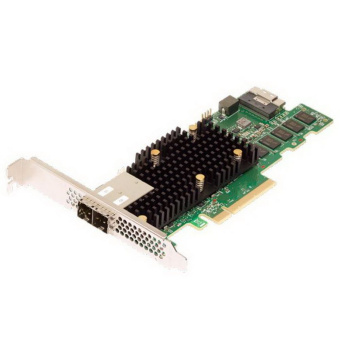 RAID-контроллер Broadcom 9580-8I8E SGL (05-50076-00) PCIe 4.0 x8 LP, SAS/SATA/NVMe, RAID 0,1,5,6,10,50,60, 16port(1 * int SFF8654 + 2 * ext SFF8644), 8GB Cache, 3916ROC, RTL