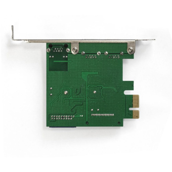 Контроллер Exegate EX290278RUS Контроллер сетевой ExeGate EXE-362 (PCI-E x1 v2.0, 2*USB3.0 ext. + 1*USB3.0 int. + LAN UTP 1000Mbps, разъем доп.питания, Chipset VL805 + RTL8153B)