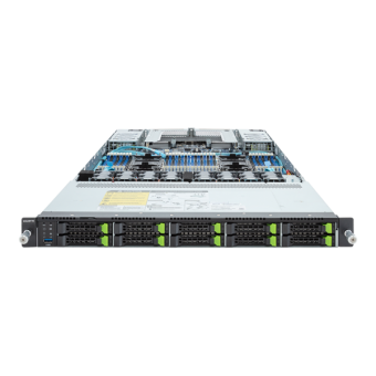 Серверная платформа Gigabyte R183-S94-AAC1 1U, 2x LGA4677, 32x DDR5, 10x 2.5" SAS/SATA/NVME, 2x PCIE Gen5 x16, 2x OCP 3.0 x16, 2x 1300W