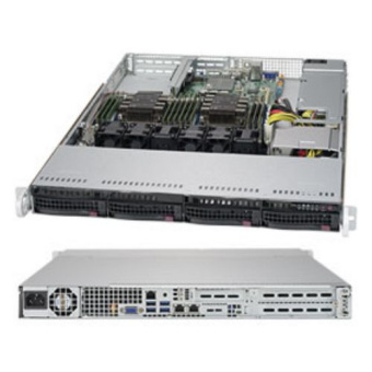 Серверная платформа SYS-6019P-WT 1U, 2x LGA3647, 12x DDR4, 4x 3.5" SAS/SATA, 2x 1Gb RJ-45, 3x PCIE Gen3, 1x M.2, 1x 600W
