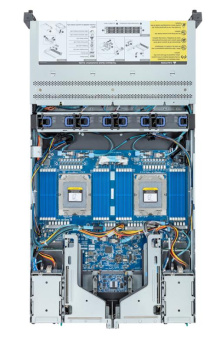 Server System GIGABYTE 2U rack AMD EPYC USB 3.2 DDR5 Количество слотов памяти 24 240 Вт 4x2.5" SAS/SATA Hot-swap 4x2.5" NVME/SATA/SAS Hot-swap 8x3.5" SAS/SATA Hot-swap R283-Z93-AAL1