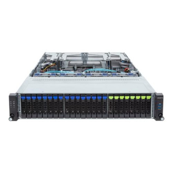 Серверная платформа Gigabyte R283-S92-AAJ3 2U, 2x LGA4677, 32x DDR5, 8x 2.5" NVME, 16x 2.5" SAS/SATA, 4x PCIE Gen5 x16, 2x PCIE Gen5 x8, 2x OCP 3.0 x16, 2x 2000W