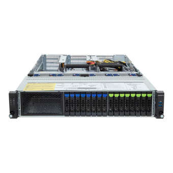 Серверная платформа Gigabyte R283-ZF1-AAL1 2U, 2x SP5, 24x DDR5(, 4x 2.5" SAS/SATA/NVME, 4x 2.5" NVME, 8x 2.5" SAS/SATA,  5x PCIE Gen5 x16, 1x OCP 3.0 x16, 2x 2700W