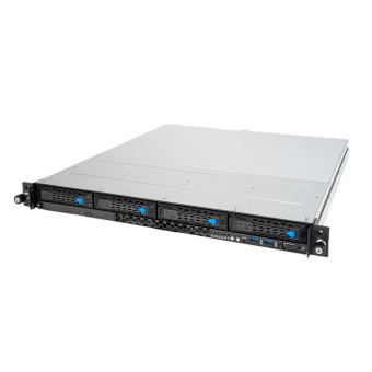 Платформа системного блока ASUS RS300-E11-RS4 1U, LGA1200, 4xDDR4, 4x3.5 (1xSFF8643, 2xNVME on the backplane,), DVDRW, 2x1GbE, 1xM.2 SATA/PCIE 2280, optional ASMB10-iKVM, HDMI (from CPU), 2x450W