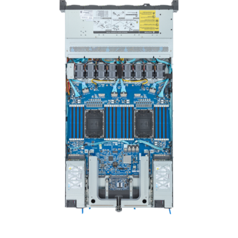 Серверная платформа Gigabyte R183-S92-AAD1 1U, 2x LGA4677, 32x DDR5, 12x 2.5" SAS/SATA/NVME, 2x PCIE Gen5 x16, 2x OCP 3.0 x16, 2x 1600W