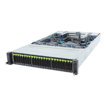 Серверная платформа Gigabyte R283-S92-AAJ1 2U, 2x LGA4189, 32x DDR5, 12x 2.5" SAS/SATA/NVME, 12x 2.5" SAS/SATA, 4x 2.5" SAS/SATA, 4x PCIE Gen5 x16, 2x 2000W
