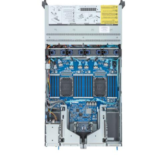 Серверная платформа Gigabyte R283-S90-AAJ1 2U, 2x LGA4677, 32x DDR5, 4x 3.5" SAS/SATA/NVME, 8x 3.5" SAS/SATA, 2x 2.5" SAS/SATA, 6x PCIE Gen5 x16, 2x PCIE Gen5 x8, 2x OCP 3.0 x16, 2x 2000W
