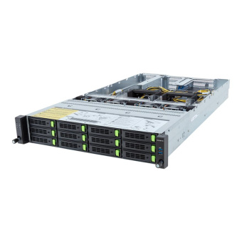 Серверная платформа Gigabyte R283-SF0-AAL1 2U, 2x LGA4189, 32x DDR5, 12x 3.5" SAS/SATA/NVME, 5x PCIE Gen5 x16, 1x OCP 3.0 x16, 2x 2700W