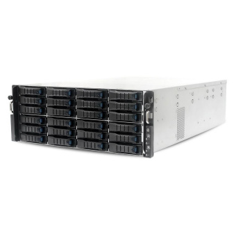 Платформа системного блока AIC HA401-VG_XP1-A401VG01 A401VG01 4U 24-bay storage server, 24x SATA/SAS hotswap 3.5"/2.5" universal bay, 2x canister, 4x 9mm 2.5" nternal bay, 12G expander board with 2x SFF-8643, 2xSFF-8644, 1300W 1+1 redundant power supply,