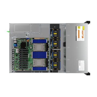Платформа системного блока Gooxi AS201-D12RE-G3 2U Expander Backplane 12_2.5/3.5 SAS/SATA Hard Drive Bay Whitley Server Barebone (stand type) + 800W CRPS modules + standard rail kit
