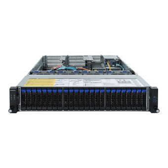 Серверная платформа Gigabyte R282-Z91 2U, 2x SP3, 32x DDR4, 24x 2.5" SAS/SATA, 2x 2.5" SAS/SATA, 2x PCIE Gen4 x16, 6x PCIE Gen4 x8, 1x M.2, 1x OCP 3.0 x16, 1x OCP 2.0 x8, 2x 1600W
