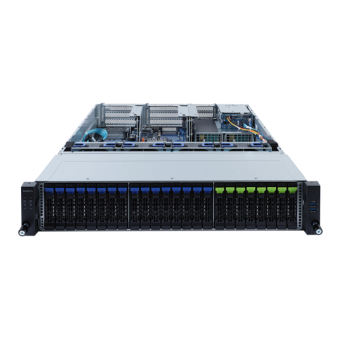 Серверная платформа Gigabyte R282-N81 2U, 2x LGA4189, 32x DDR4, 8x 2.5" SAS/SATA/NVME, 16x 2.5" SAS/SATA, 2x 2.5" SAS/SATA, 3x PCIE Gen4 x16, 3x PCIE Gen4 x8, 1x M.2, 1x OCP 3.0 x16, 1x OCP 2.0 x8, 2x 1600W