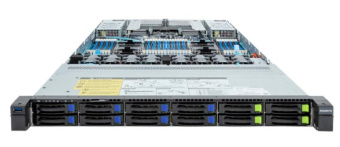 Серверная платформа Gigabyte R183-S92-AAD2 1U, 2x LGA4677, 32x DDR5, 4x 2.5" SAS/SATA/NVME, 8x 2.5" SAS/SATA, 2x PCIE Gen5 x16, 2x OCP 3.0 x16, 2x 1600W