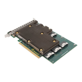 RAID-контроллер Microsemi Adaptec SmartRAID 3258p-32i (3258UPС32IXS) PCIe 4.0 x16, 32-port 24G/s SAS, 8-port NVNe x4, 8GB Cache, 4x SFF8654 (x8) int., maxCache, BBU