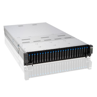 Платформа системного блока ASUS RS520A-E11-RS24U 6x SFF8643(SAS/SATA) + 12x SFF8654x8(NVME), support 24xNVME to motherboard, 2x 800W (684435)