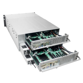 Платформа системного блока AIC HA401-VG_XP1-A401VG01 A401VG01 4U 24-bay storage server, 24x SATA/SAS hotswap 3.5"/2.5" universal bay, 2x canister, 4x 9mm 2.5" nternal bay, 12G expander board with 2x SFF-8643, 2xSFF-8644, 1300W 1+1 redundant power supply,