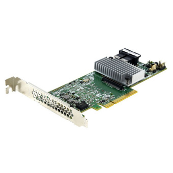 RAID-контроллер Broadcom 9361-8i(2G) SGL (LSI00462 / 05-25420-17 / 03-25420-08B)  PCIe 3.0 x8 LP, SAS/SATA 12G, RAID 0,1,5,6,10,50,60, 8port (2*int SFF8643), Cache 2GB, 3108ROC, RTL {5}, (003563) (LSI00462 / 03-25420-08C) (003075)