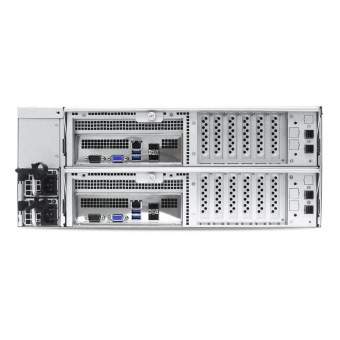 Платформа системного блока AIC HA401-VG_XP1-A401VG02 HA401-VG, 4U 24-bay storage server,24x SATA/SAS hot-swap 3.5»/2.5» universal bay, 2x canister,4x9mm 2.5» internal bay, 12G expander board with 2x SFF- 8643, 2x SFF 8644, 1300W 1+1 redundant power supply