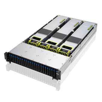 Платформа системного блока ASUS RS720A-E11-RS24U 6x SFF8643 (SAS/SATA)+ 4x SFF8654x8 (support 24xNVME with expander) on the backplane, 2x 10GbE (Intel x710), 2x 1600W
