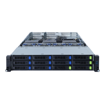 Платформа системного блока Gigabyte R282-G30 2U, 2x LGA4189, 32x DIMM DDR4, 12x 3.5" SAS/SATA 4x NVME Gen4, 2x 1Gb/s Intel I350-AM2, 5x PCIE Gen 4 x16 support 3x double slot GPU, 1x OCP 3.0 x16, 1x OCP 2.0 x8, AST2600, 2x 2400W (600150)
