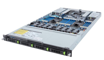 Серверная платформа Gigabyte R183-S90-AAV1 1U, 2x LGA4677, 32x DDR5, 4x 3.5" SAS/SATA/NVME, 2x PCIE Gen5 x16, 2x OCP 3.0 x16, 2x 1600W