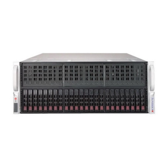 Платформа системного блока SuperMicro SYS-4029GP-TRT3 4U, 2x LGA3647, Intel C622, 24x DDR4, 24x 2.5" SAS/SATA, Single Root System/Single Link, 2x 10GBase-T, 4x2000W (354283) (SYS-4029GP-TRT3)