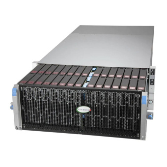 Платформа системного блока SuperMicro SSG-640SP-E1CR60 4U, 2x LGA4189 up to 205W, 16x DIMM DDR4 3200MHz, 60x 3.5" SAS3/SATA3 expander based backplane, 2x 2.5" SAS3/SATA3 rear, 2x 10GBase-T, AOM-S3616-S or AOM-SADPT-S needed, 2x 2000W