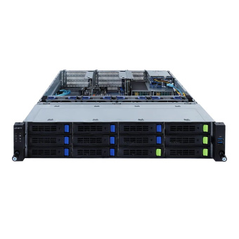 Платформа системного блока Gigabyte R282-3C1 2U, 2x LGA4189, 32x DIMM DDR4, 12x 3.5" SAS/SATA with expander 4x NVME Gen4, 2x 2.5" SATA/SAS in rear side, 2x 1Gb/s Intel I350-AM2, 3x PCIE Gen 4 x16, 4x PCIE Gen 4 x8, 1x OCP 3.0 x16, 1x OCP 2.0 x8, AST2600,