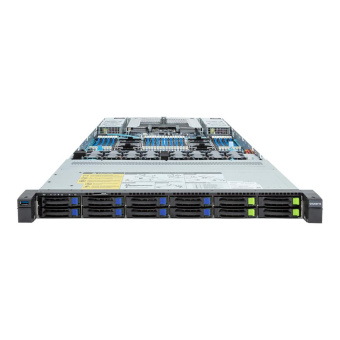 Серверная платформа Gigabyte R183-S92-AAV2 1U, 2x LGA4677, 32x DDR5, 4x 2.5" SAS/SATA/NVME, 8x 2.5" SAS/SATA, 2x PCIE Gen5 x16, 2x OCP 3.0 x16, 2x 1600W