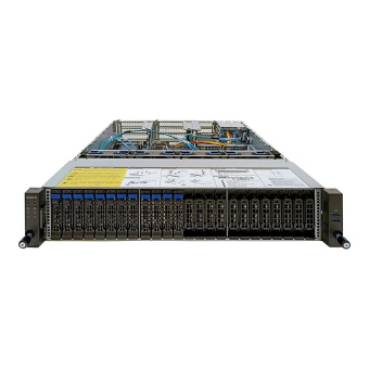 Платформа системного блока Gigabyte R282-Z97 2U, 2x Epyc 7002/7003, 32x DIMM DDR4, 12x 2.5" SAS/SATA upgradable to 24 NVME Gen4, 2x 2.5" SATA/SAS in rear side, 2x 1Gb/s Intel I350-AM2, 2x PCIE Gen 4 x16, 6x PCIE Gen 4 x8, 1x OCP 3.0 x16, 1x OCP 2.0 x8, 1x