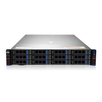 Платформа системного блока Gooxi Intel dual socket 32 DIMM, extended 12-bay - w/ 2* 1200W CRPS modules + 10GbE dual SFP+ ports (Intel 82599ES)