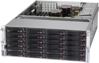Серверная платформа SSG-640P-E1CR36H, 2x LGA4189, 16x DDR4, 32x 3.5" SAS/SATA, 4x 3.5" SAS/SATA/NVME, 2x 2.5" SATA, SAS 3908 Raid Card, 2x 10Gb RJ-45, 4x PCIE Gen4, 1x M.2, 2x 1600W