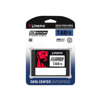 Твердотельный накопитель SSD Kingston 7680GB Enterprise 2.5" SATA 3 R560/W530MB/S 3D TLC MTBF 2M 94 000/34 000 IOPS 14016TBW